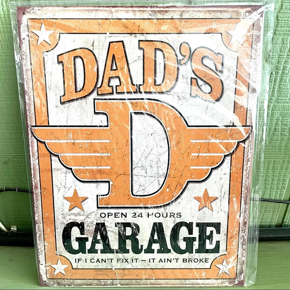 NEW Dad’s Garage Metal Sign